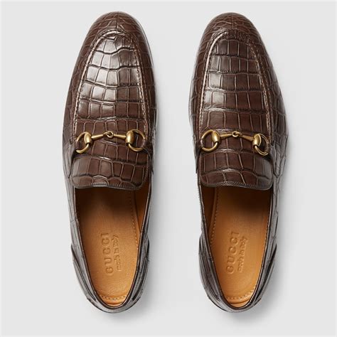 alligator gucci loafers